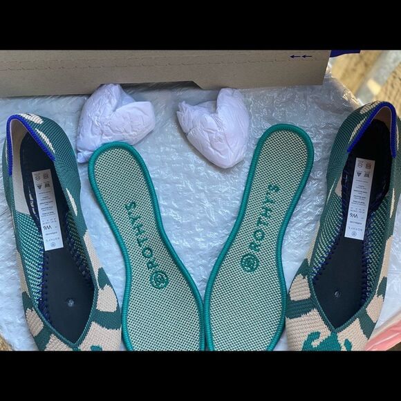 Rothy's® Women’s The Point Moroccan Green Sz 6 - Picture 8 of 13